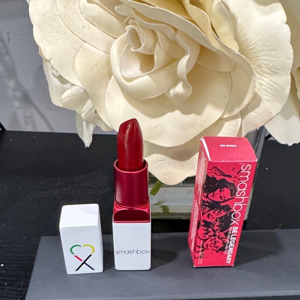 Smashbox Be Legendary Prime & Plush Lipstick in the shade "Be Seen" Red